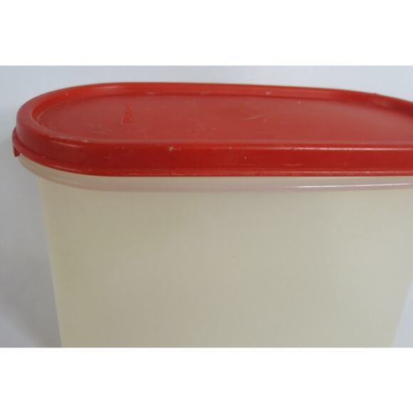 VINTAGE TUPPERWARE Modular Mate 4.75 Cup Container Red Lid 1612-23 Food Storage - Picture 6 of 7